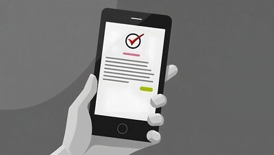 스마트폰에 보안 앱을 설치하는 화면